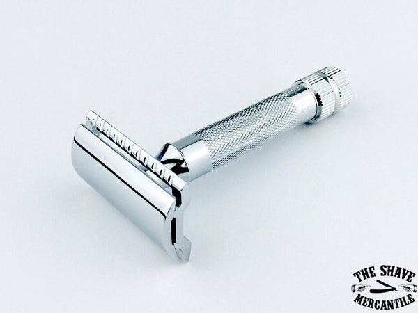 Merkur 34C Heavy Duty Double Edge Safety Razor, Extra Thick Handle, Chrome