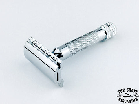 Merkur 34C Heavy Duty Double Edge Safety Razor, Extra Thick Handle, Chrome
