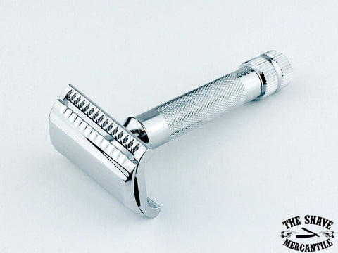 Merkur 37C HD Slant Double Edge Safety Razor, Extra Thick Handle, Chrome