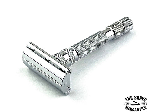 Rockwell Razors T2 Adjustable Safety Razor - White Chrome