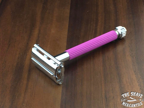 Parker 29L Butterfly Open Double Edge Safety Razor - Lavender