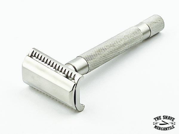 Parker 55SLSC Semi-Slant 3 Piece Safety Razor - Satin Chrome
