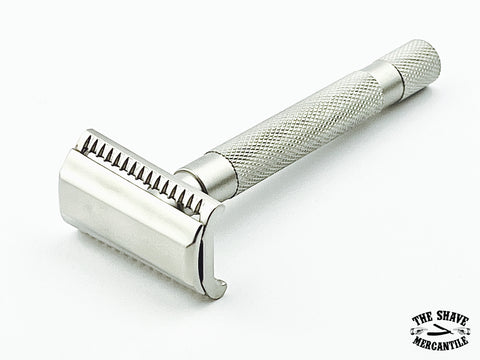 Parker 55SLSC Semi-Slant 3 Piece Safety Razor - Satin Chrome
