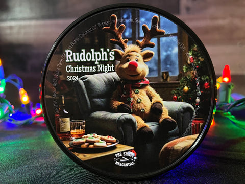 RUDOLPH'S CHRISTMAS NIGHT SHAVING SOAP - 4 OZ.