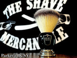 Parker BCSY Black and Chrome Handle Synthetic Bristle Shaving Brush