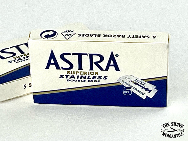 Astra Superior Stainless Double Edge Razor Blades (pack of 5)