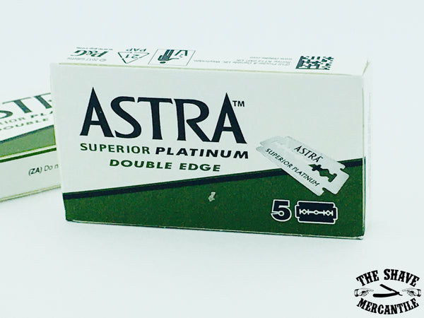 Astra Superior Platinum Double Edge Razor Blades (pack of 5)
