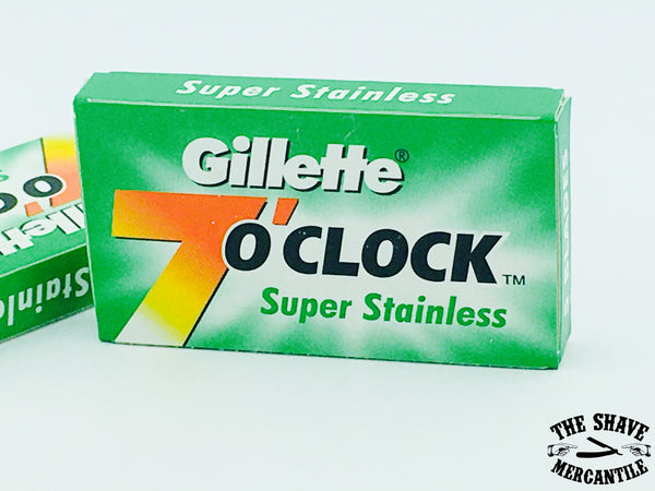 Gillette 7 O'Clock Super Stainless Double Edge Razor Blades (pack of 5)