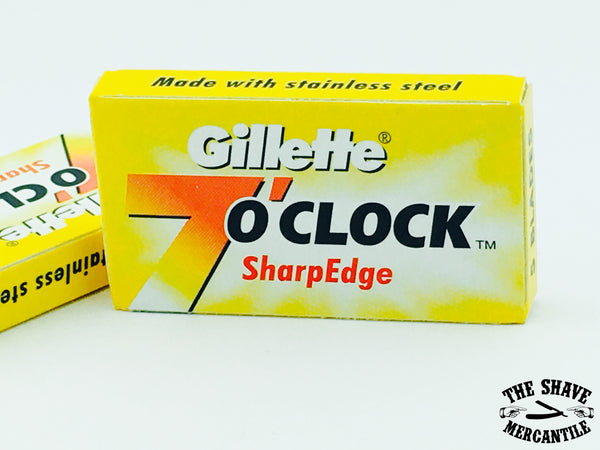 Gillette 7 O'Clock SharpEdge Double Edge Razor Blades (pack of 5)