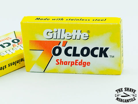 Gillette 7 O'Clock SharpEdge Double Edge Razor Blades (pack of 5)