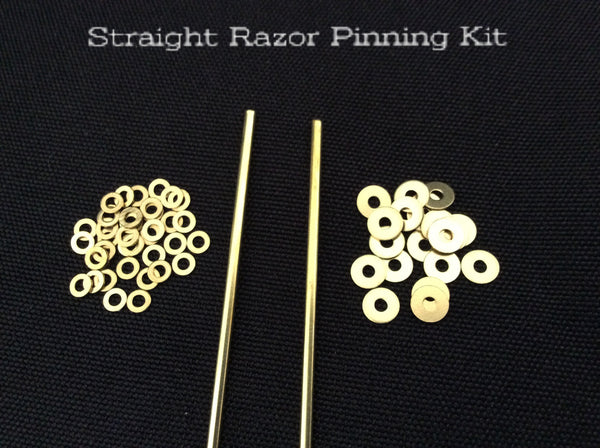 Straight Razor Pinning Kit - Brass