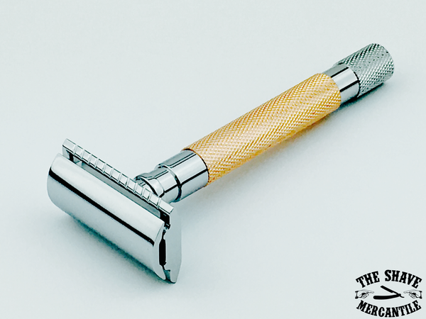 Parker 56R-RG Heavyweight 3-Piece Double Edge Safety Razor - Rose Gold